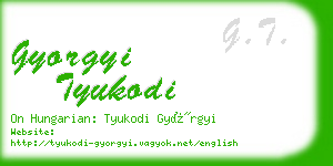 gyorgyi tyukodi business card